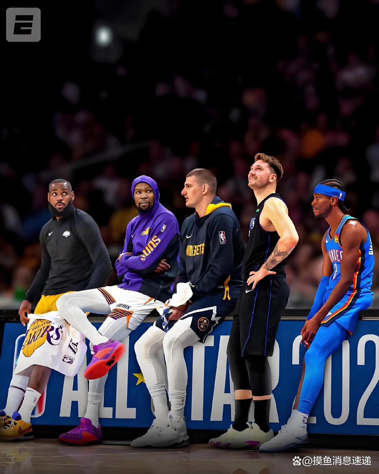 全明星赛上球员们激情四射,蓄势待发 全明星赛上球员们激情四射,蓄势待发